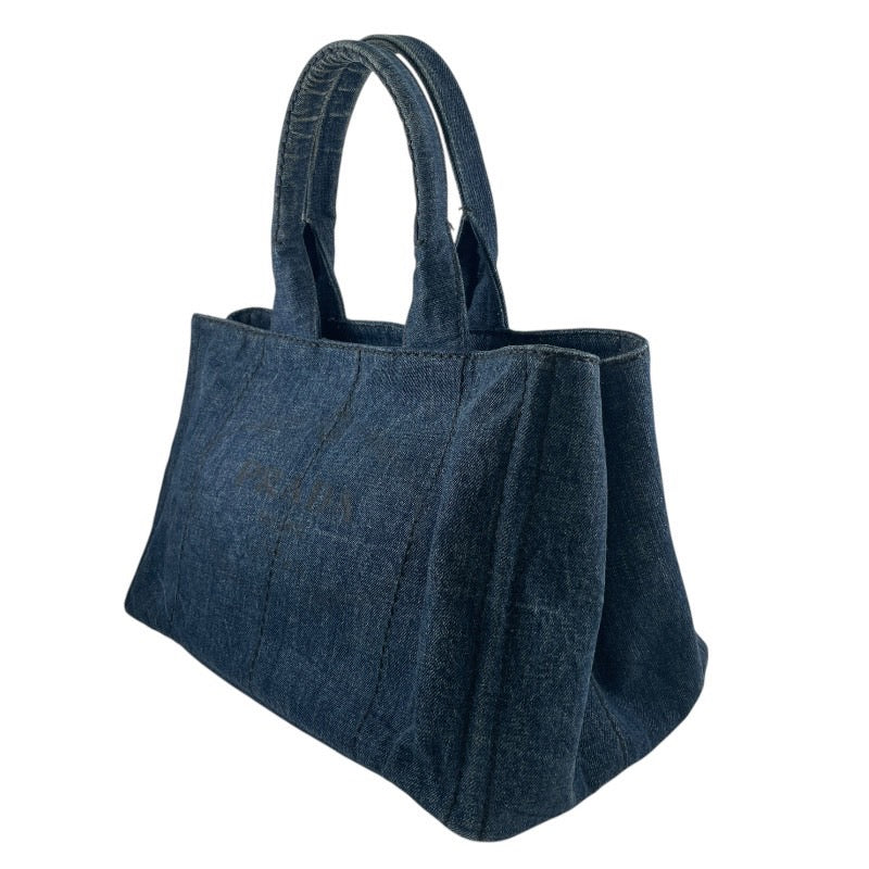 【PRADA】プラダ デニム カナパ B1877B トートバッグ レディース ハンドバッグ インディゴ ブルー