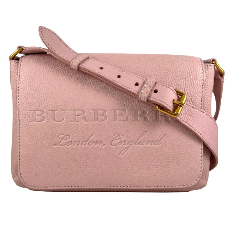 【BURBERRY】バーバリー ロンドン イングランド ショルダーバッグ レザーレディース ピンク メッセンジャー クロスボディ