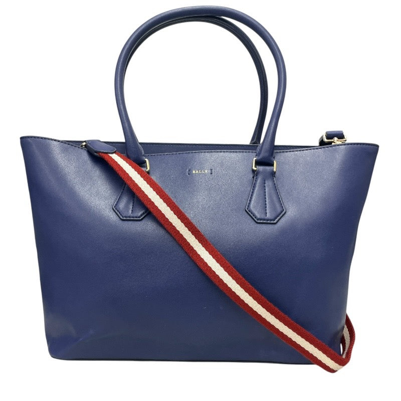 【BALLY】バリー ALSINA X.O トートバッグ レザーレディース 2WAY ショルダー ハンドバッグ 青 ブルー