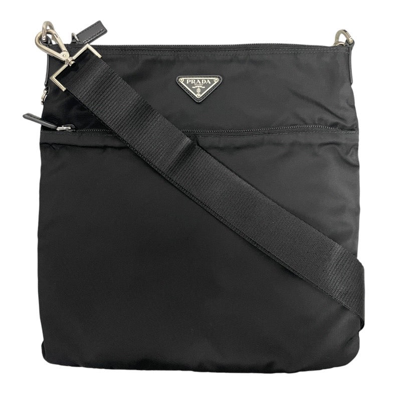【PRADA】プラダ ショルダーバッグ ナイロン レディース 黒 ブラック 三角プレート テスート メンズ
