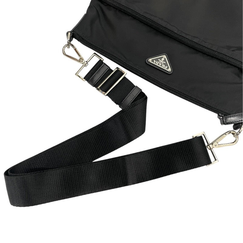 【PRADA】プラダ ショルダーバッグ ナイロン レディース 黒 ブラック 三角プレート テスート メンズ