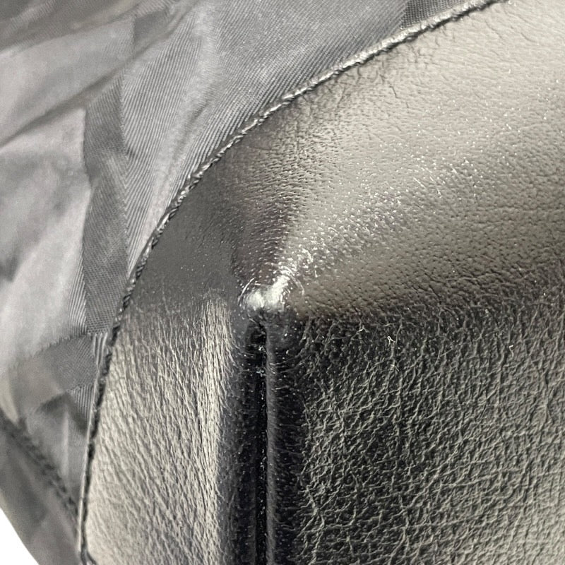 【BURBERRY】バーバリー ショルダーバッグ ナイロン レディース ワンショルダー セミショルダー チェック柄 黒 ブラック チェーン レザー