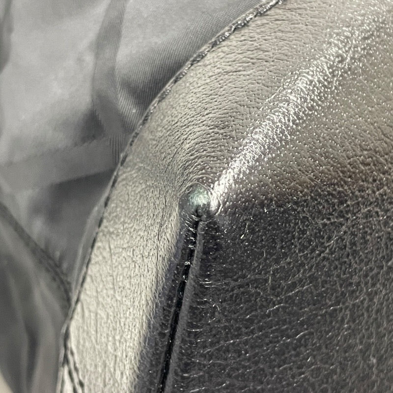 【BURBERRY】バーバリー ショルダーバッグ ナイロン レディース ワンショルダー セミショルダー チェック柄 黒 ブラック チェーン レザー