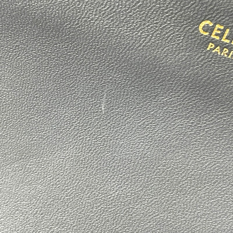 【CELINE】セリーヌ トリオ スモール ショルダーバッグ レザー レディース ポシェット グレー クロスボディ