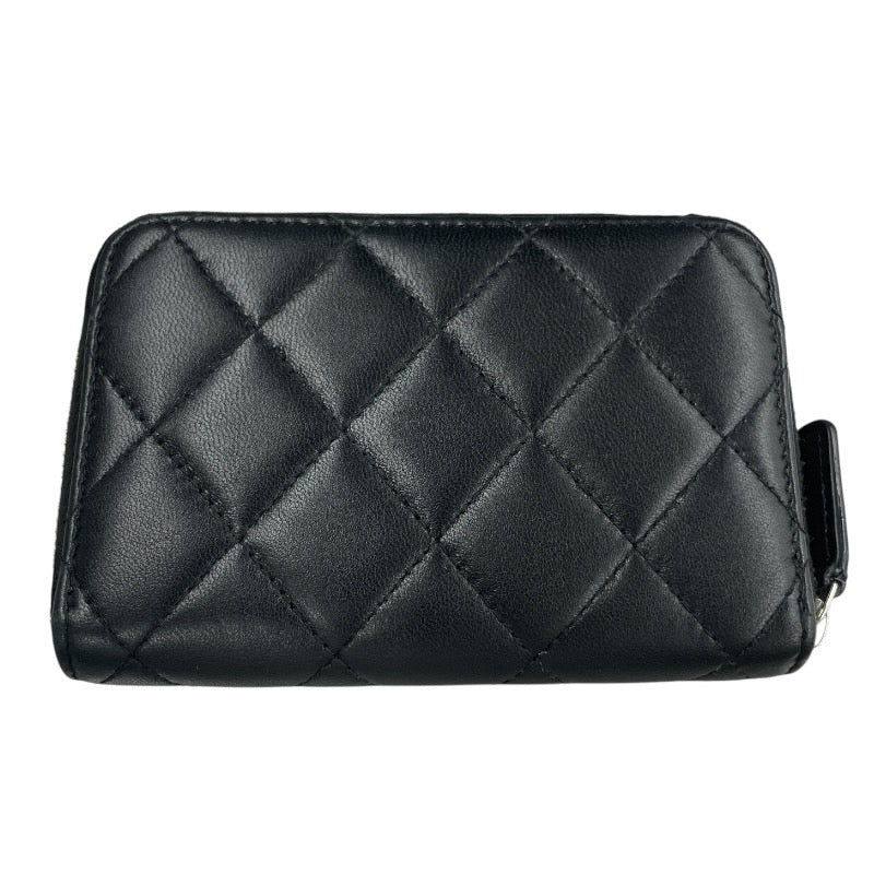 【CHANEL】シャネル コインパース AP3728 二つ折り財布 ラムスキン レディース ココマーク スター ラウンドファスナー コンパクトウォレット マトラッセ