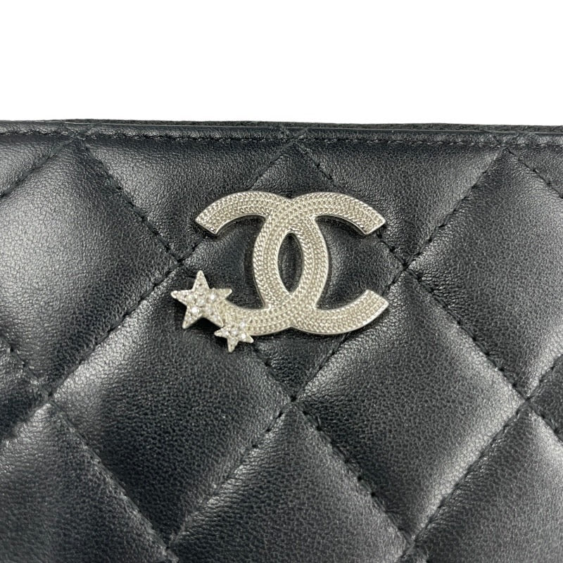 【CHANEL】シャネル コインパース AP3728 二つ折り財布 ラムスキン レディース ココマーク スター ラウンドファスナー コンパクトウォレット マトラッセ