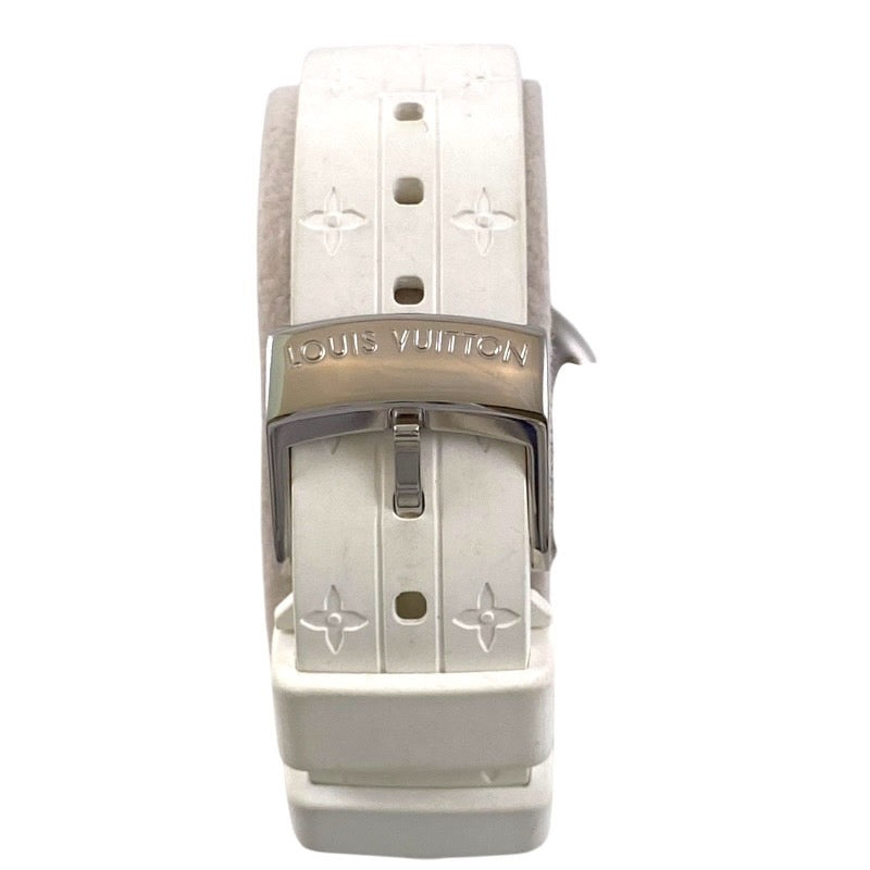 【LOUIS VUITTON】ルイ・ヴィトン タンブール Q12M0 腕時計 ステンレス レディース ラブリーカップ 12Pダイヤ ラバー