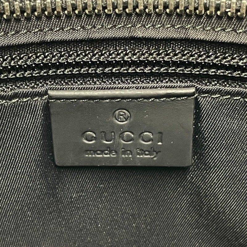 【GUCCI】グッチ グッチシマ 322080 ショルダーバッグ メンズ メッセンジャー GG レザー 黒 ブラック シェリーライン