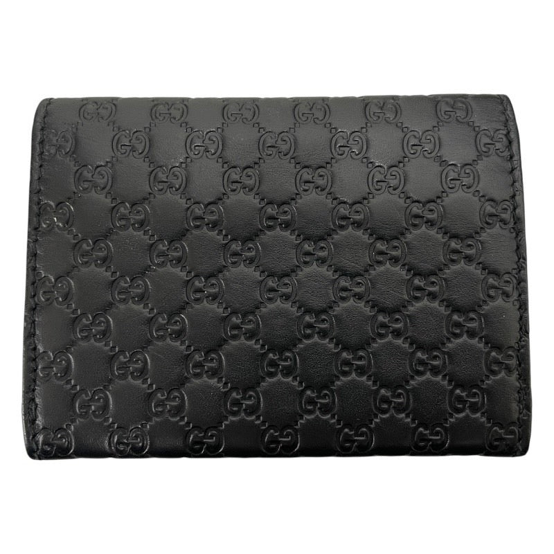 【GUCCI】グッチ 名刺入れ 544030 カードケースメンズ グッチシマ マイクロGG パスケース レザー 黒 ブラック