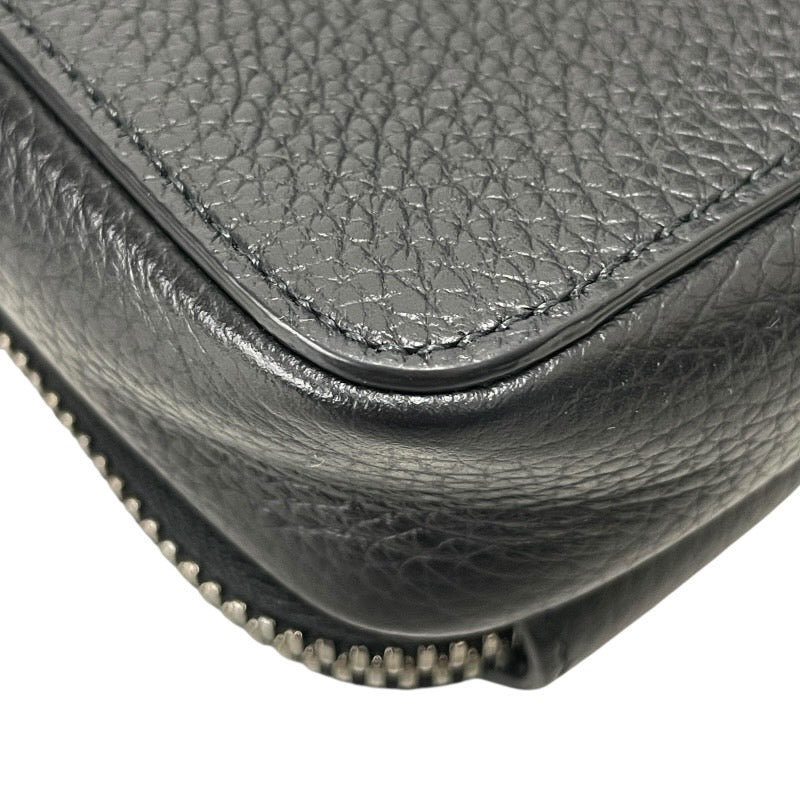 【Christian Dior】クリスチャンディオール CDアイコン 2ESBC119CDI ショルダーバッグ メンズ ポーチ ポシェット ブラック 黒 レザー ウォレット