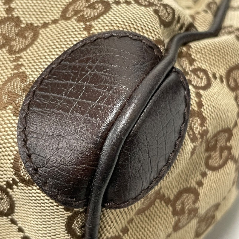 【GUCCI】グッチ GGキャンバス シェリーライン 30458 ハンドバッグ レディース ミニボストン GG柄 レザー ウェビングライン