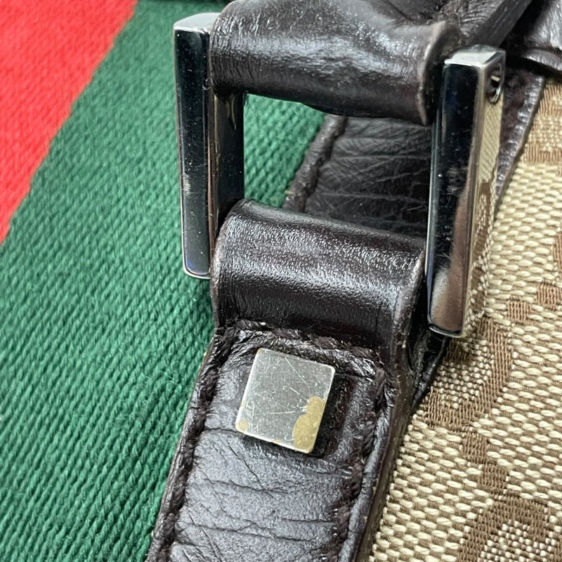 【GUCCI】グッチ GGキャンバス シェリーライン 30458 ハンドバッグ レディース ミニボストン GG柄 レザー ウェビングライン