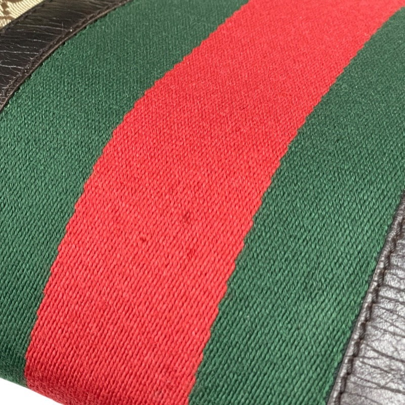 【GUCCI】グッチ GGキャンバス シェリーライン 30458 ハンドバッグ レディース ミニボストン GG柄 レザー ウェビングライン