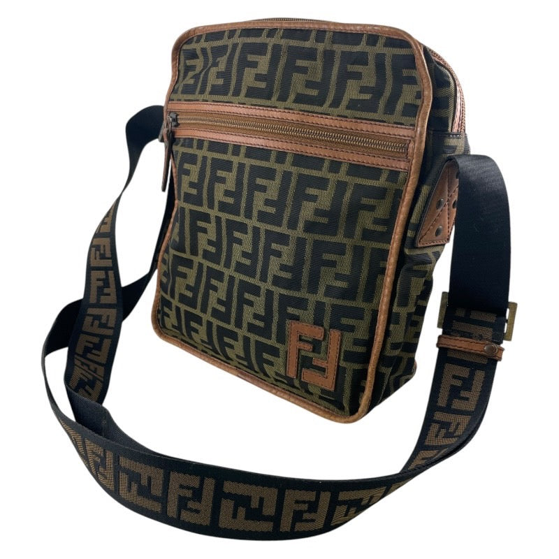 【FENDI】フェンディ ズッカ 7VA152 ショルダーバッグ レザー メンズ ナイロン ポシェット レディース