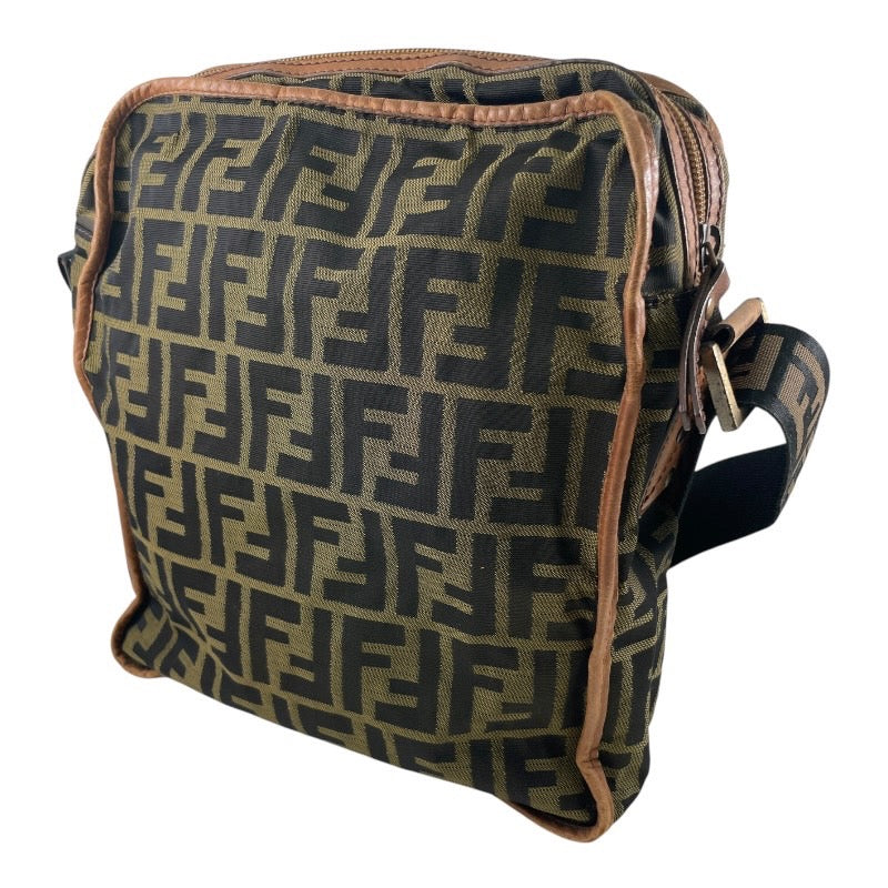【FENDI】フェンディ ズッカ 7VA152 ショルダーバッグ レザー メンズ ナイロン ポシェット レディース