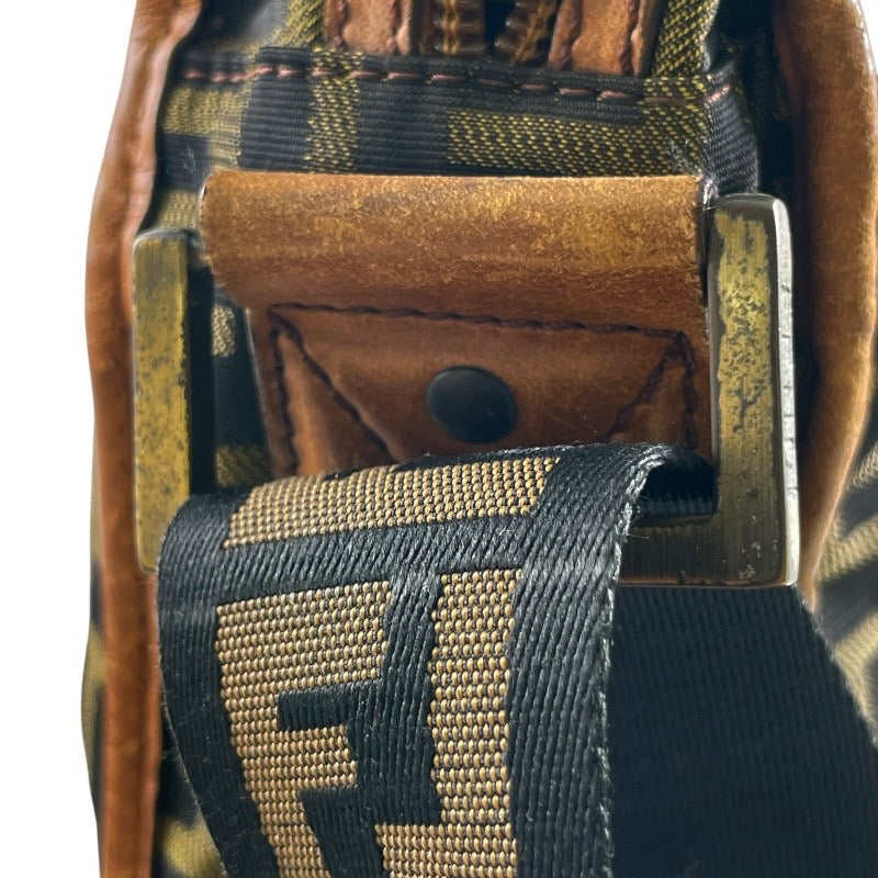 【FENDI】フェンディ ズッカ 7VA152 ショルダーバッグ レザー メンズ ナイロン ポシェット レディース