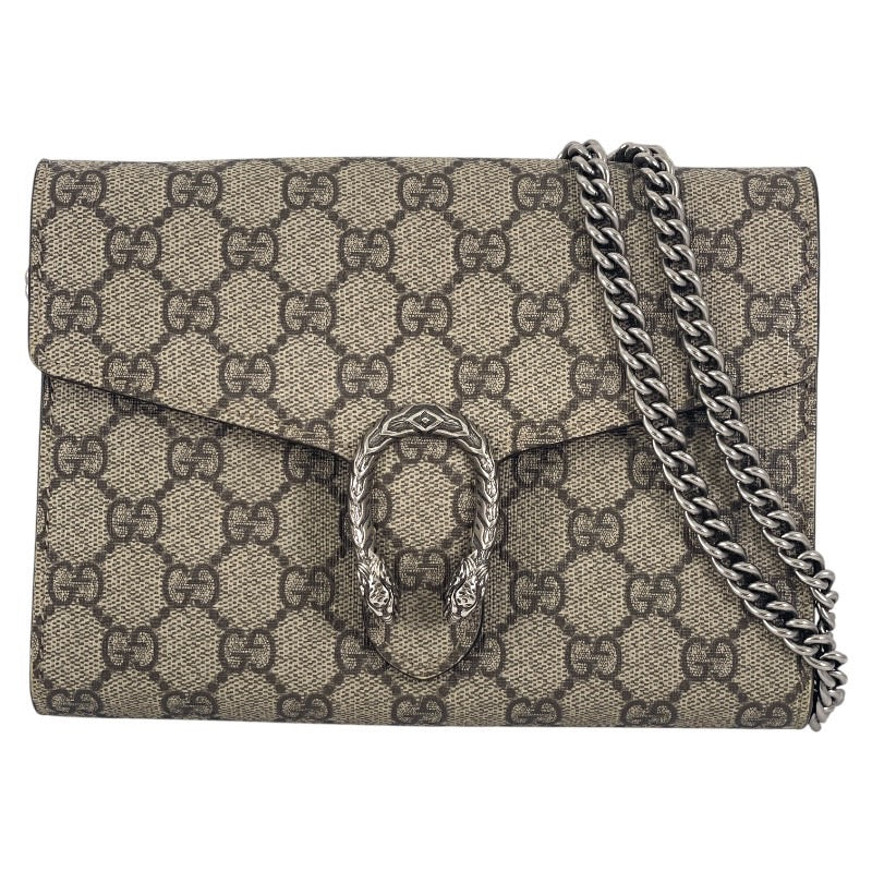 【GUCCI】グッチ デュオニソス 401231 ショルダーバッグ PVCコーティングキャンバス レディース チェーン ウォレット GGスプリーム