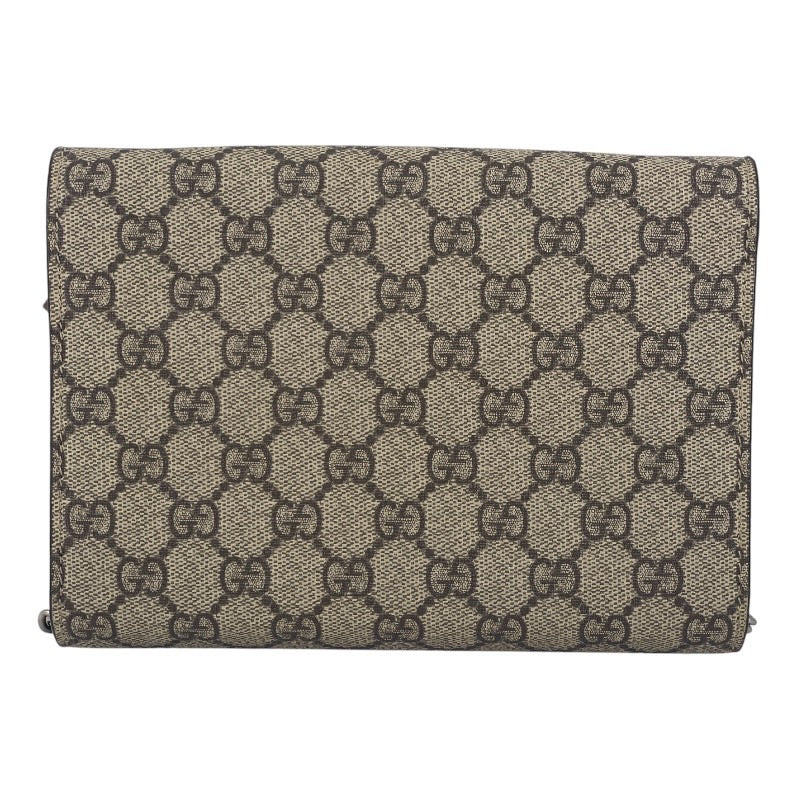 【GUCCI】グッチ デュオニソス 401231 ショルダーバッグ PVCコーティングキャンバス レディース チェーン ウォレット GGスプリーム