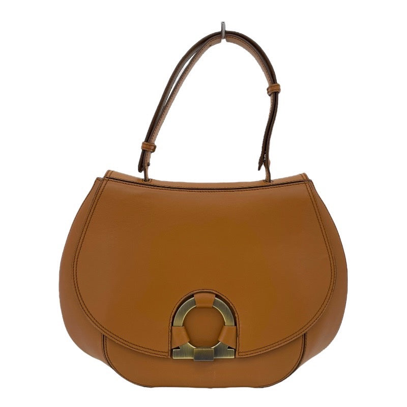 サルヴァトーレフェラガモ ワンショルダー ガンチーニ レザー ブラック 【未使用級】サルヴァトーレ フェラガモ ワンショルダー ガンチーニ レザー 茶