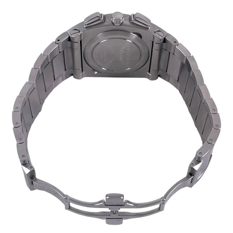 【BVLGARI】ブルガリ エルゴン クロノグラフ EG40SCH 腕時計 ステンレススチール メンズ 白文字盤 デイト 自動巻き オートマティック