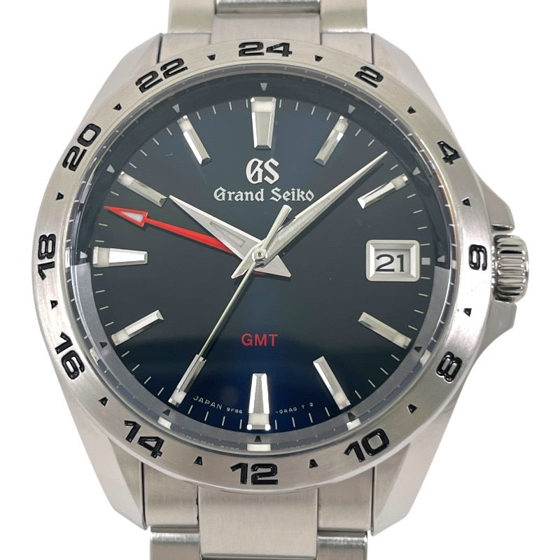【Grand Seiko】グランドセイコー スポーツコレクション GMT SBGN005 腕時計 ステンレススチール メンズ 9F86-0AB0 青文字盤 ブルー