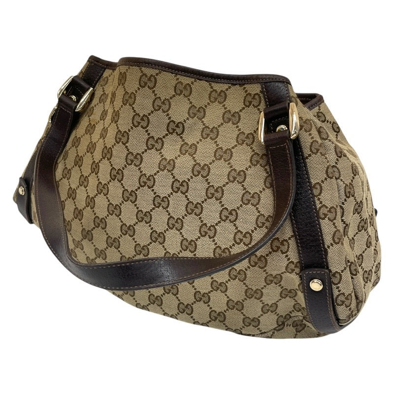【GUCCI】グッチ アビー 130736 トートバッグレディース GGキャンバス ハンド レザー