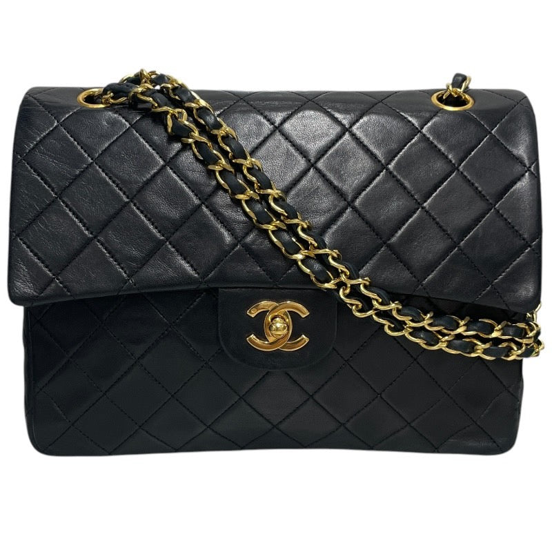 【CHANEL】シャネル マトラッセ25 ショルダーバッグ ラムスキン レディース ココマーク チェーン Wフラップ ダブルフラップ