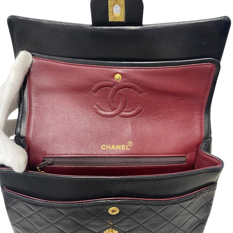 【CHANEL】シャネル マトラッセ25 ショルダーバッグ ラムスキン レディース ココマーク チェーン Wフラップ ダブルフラップ