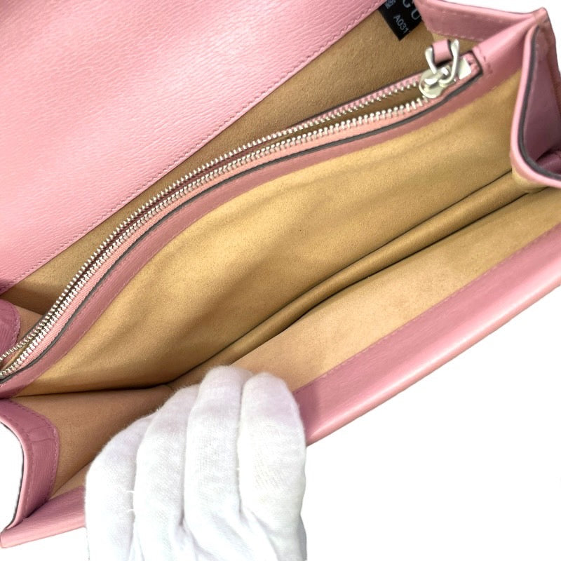 【GUCCI】グッチ ディオニュソス 400249 ショルダーバッグレディース チェーンショルダー バレンタイン GG ハート ピンク レザー