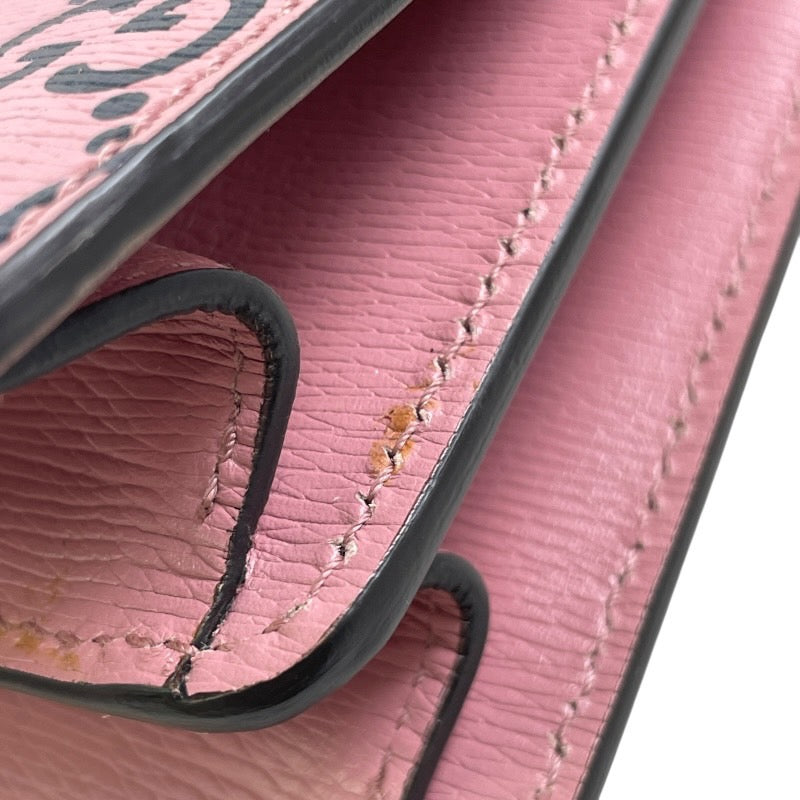 【GUCCI】グッチ ディオニュソス 400249 ショルダーバッグレディース チェーンショルダー バレンタイン GG ハート ピンク レザー