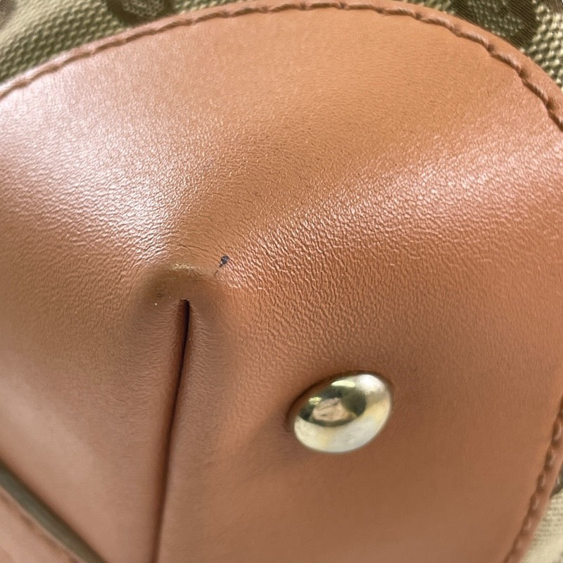 【GUCCI】グッチ シェリーライン 257341 トートバッグ レディース GGキャンバス レザー ベージュ レッド 赤