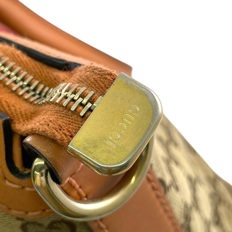 【GUCCI】グッチ シェリーライン 257341 トートバッグ レディース GGキャンバス レザー ベージュ レッド 赤