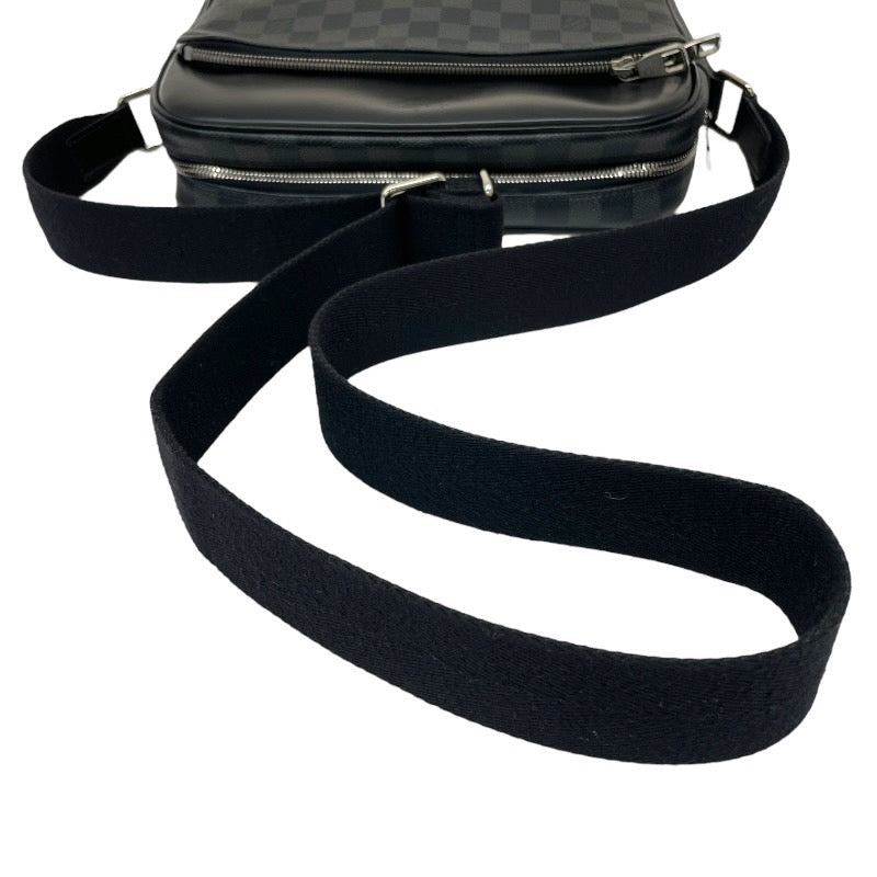 【LOUIS VUITTON】ルイ・ヴィトン デイトンPM N41408 ショルダーバッグ メンズ ダミエグラフィット グレー ブラック レザー メッセンジャーバッグ