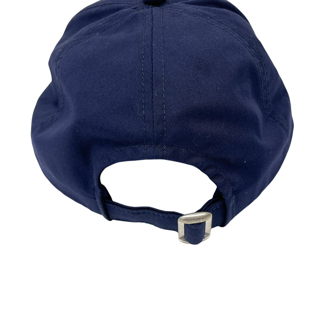 【CELINE】セリーヌ ベースボールキャップ 2AUS9242N キャップメンズ コットン ロゴ 刺繍 帽子 マリン ブルー ネイビーLサイズ
