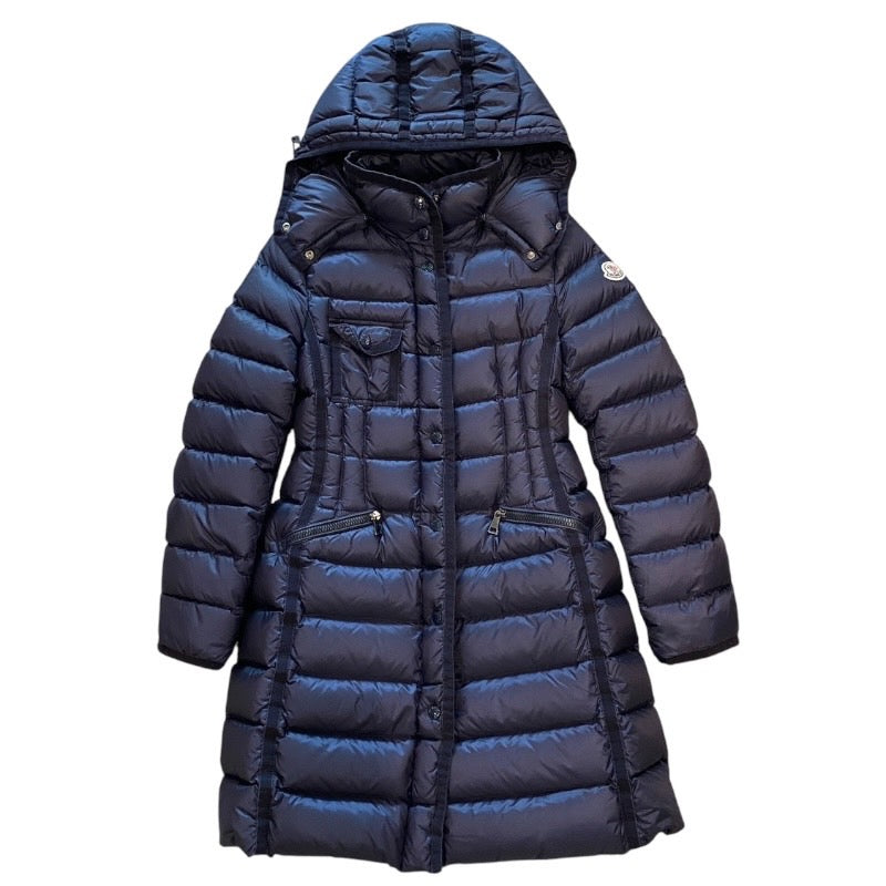 【MONCLER】モンクレール HERMINE GIUBBOTTO ダウンジャケット ナイロン レディース エルミンヌ ダウンコート 紺 ネイビー