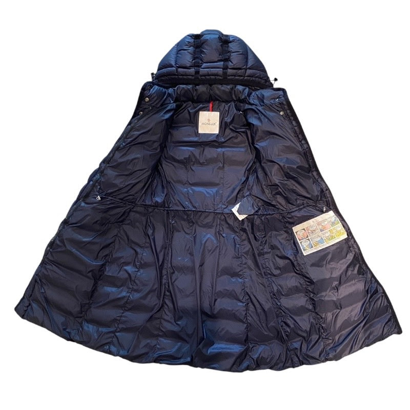【MONCLER】モンクレール HERMINE GIUBBOTTO ダウンジャケット ナイロン レディース エルミンヌ ダウンコート 紺 ネイビー