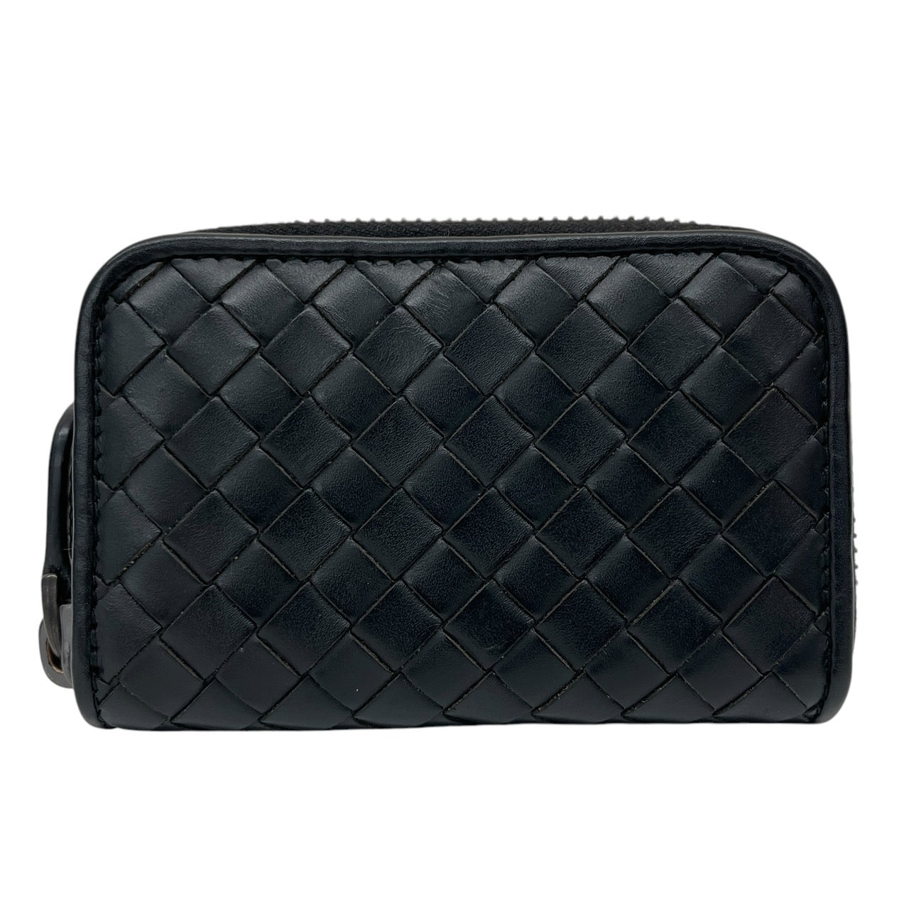 【BOTTEGAVENETA】ボッテガヴェネタ イントレチャート 114075 コインケース レザーメンズ 小銭入れ ラウンドファスナー 黒 ブラック