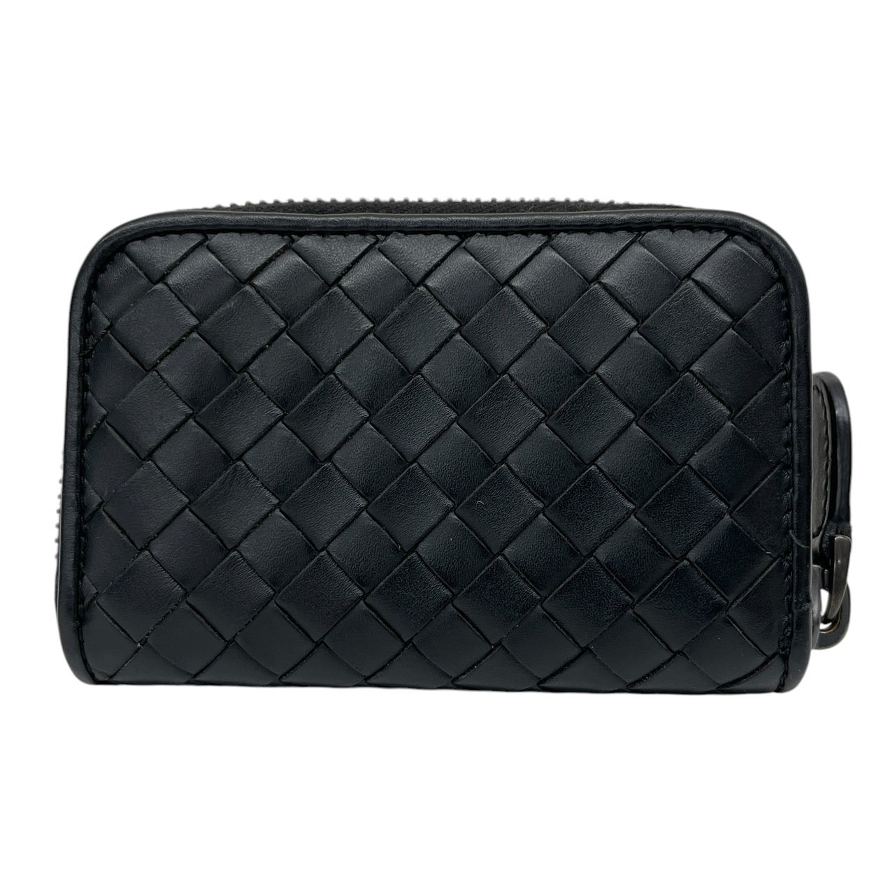 【BOTTEGAVENETA】ボッテガヴェネタ イントレチャート 114075 コインケース レザーメンズ 小銭入れ ラウンドファスナー 黒 ブラック