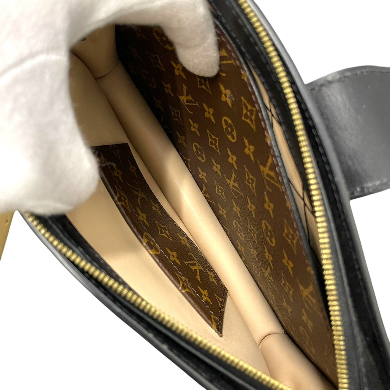 【LOUIS VUITTON】ルイ・ヴィトン モノグラムリバース M43596 ショルダーバッグ レディース トランククラッチ チェーンショルダー ベージュ ブラウン