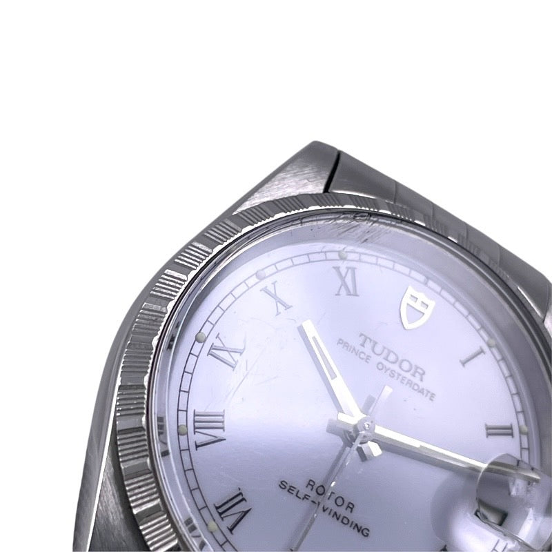 【TUDOR】チュードル プリンス オイスターデイト 74310N 腕時計 ステンレススチール ボーイズ 白文字盤 ローマン 自動巻き メンズ レディース