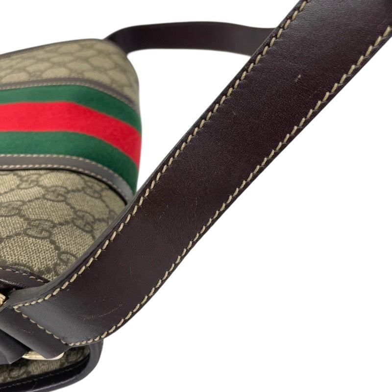 【GUCCI】グッチ GGスプリーム 211130 ショルダーバッグ メンズ シェリーライン メッセンジャー ベージュ レディース
