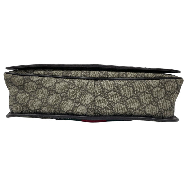 【GUCCI】グッチ GGスプリーム 211130 ショルダーバッグ メンズ シェリーライン メッセンジャー ベージュ レディース