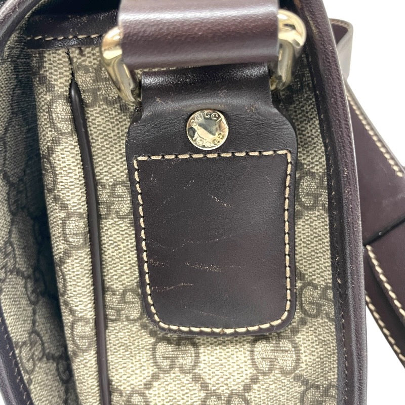 【GUCCI】グッチ GGスプリーム 211130 ショルダーバッグ メンズ シェリーライン メッセンジャー ベージュ レディース
