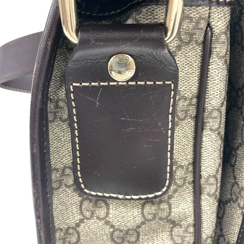 【GUCCI】グッチ GGスプリーム 211130 ショルダーバッグ メンズ シェリーライン メッセンジャー ベージュ レディース