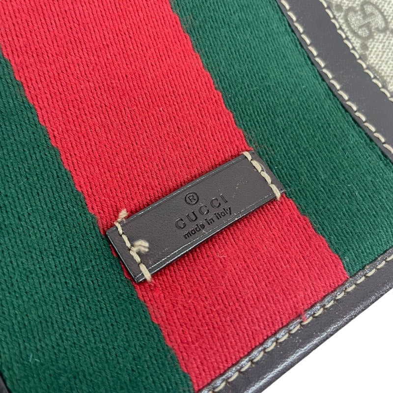 【GUCCI】グッチ GGスプリーム 211130 ショルダーバッグ メンズ シェリーライン メッセンジャー ベージュ レディース