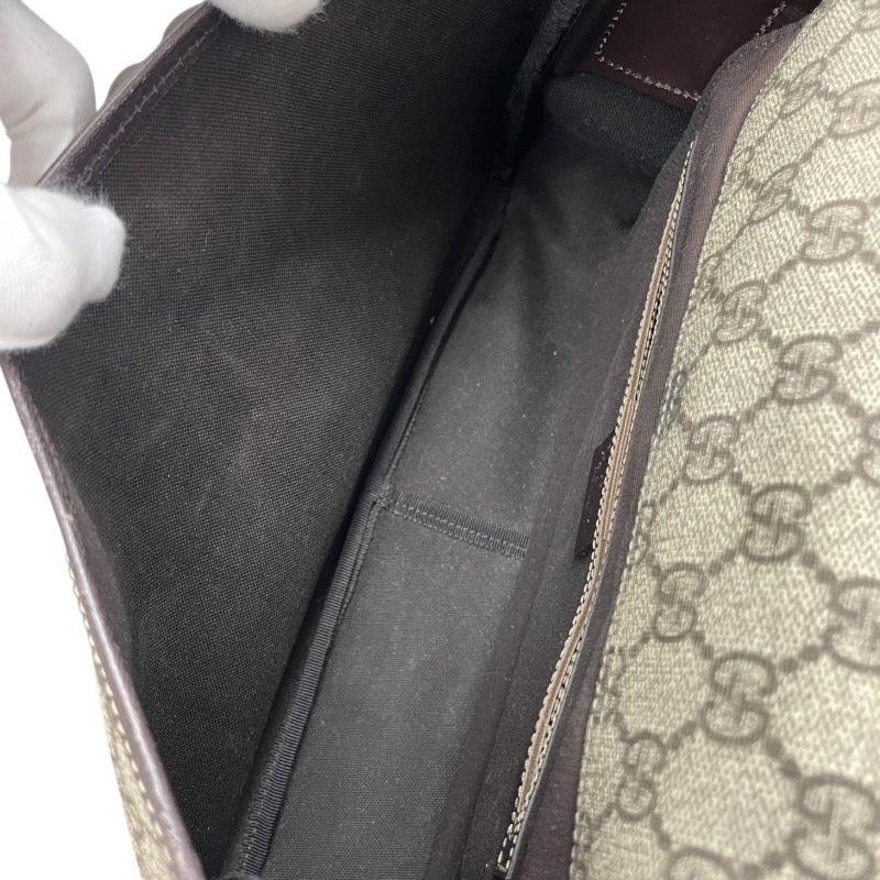 【GUCCI】グッチ GGスプリーム 211130 ショルダーバッグ メンズ シェリーライン メッセンジャー ベージュ レディース