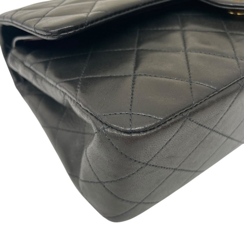 【CHANEL】シャネル マトラッセ クラシック ハンドバッグ25 A01112 ショルダーバッグ ラムスキンレディース Wフラップ ダブル チェーン 黒 ブラック