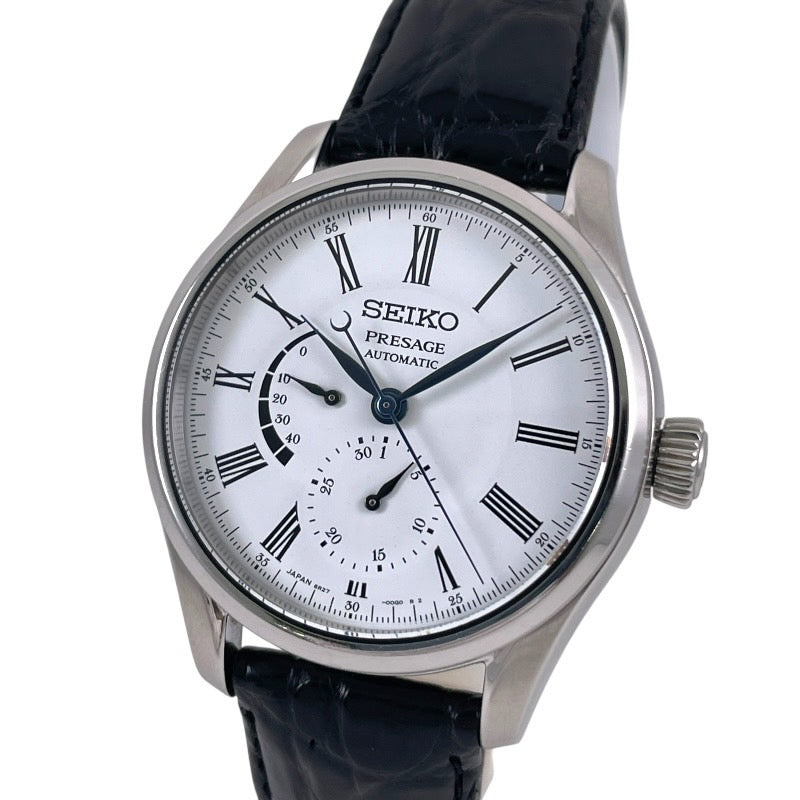 【SEIKO】セイコー プレサージュ 琺瑯ダイアル SARW035 6R27-00L0 腕時計 ステンレススチールメンズ 有田焼 自動巻き オートマ
