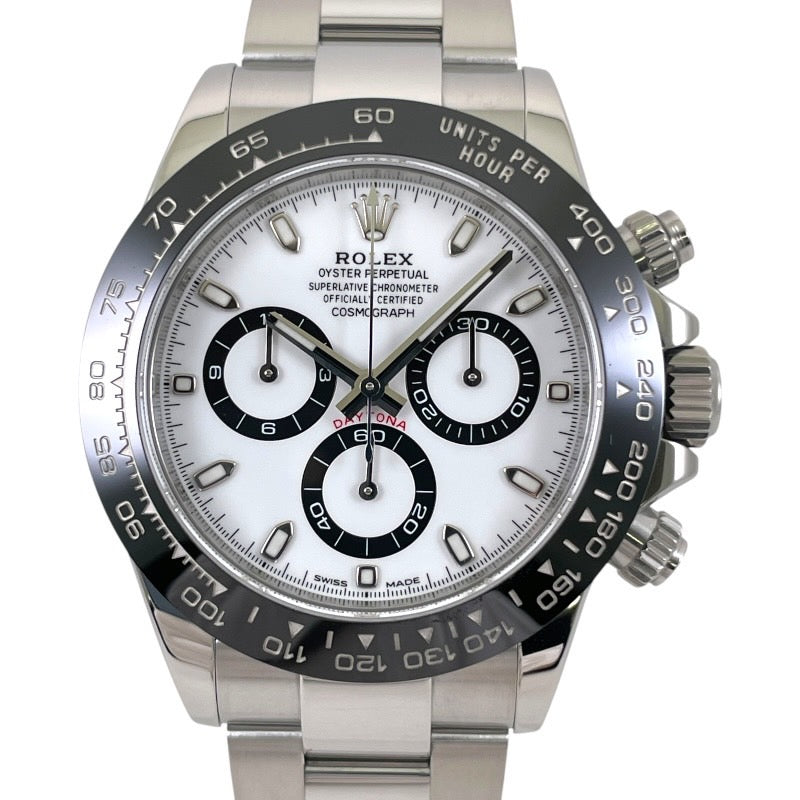 【ROLEX】ロレックス コスモグラフ デイトナ 116500LN 腕時計 ステンレススチール メンズ 白文字盤 2019年ギャラ クロノグラフ