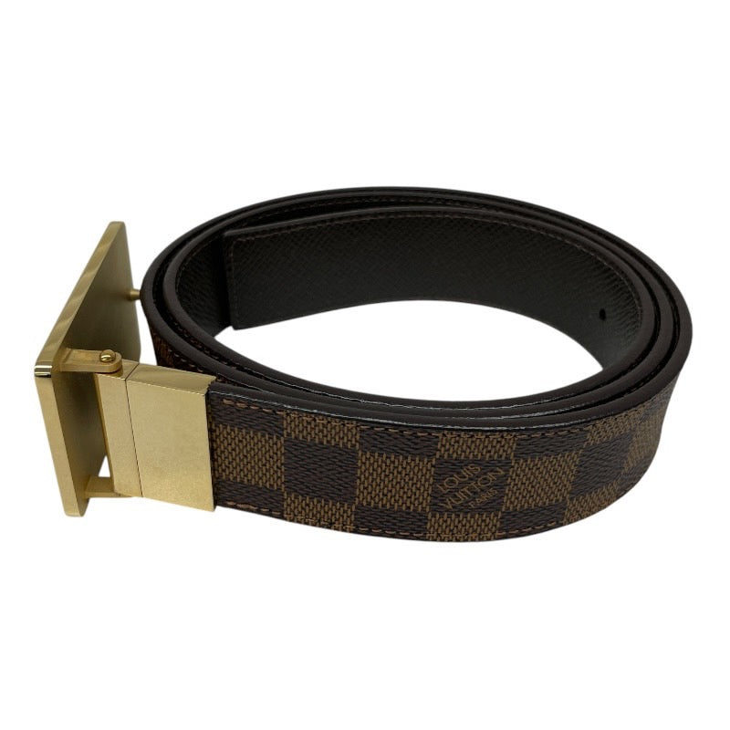【LOUIS VUITTON】ルイ・ヴィトン ダミエ サンチュール アンヴァントゥール 35MM N9677 ベルト レザーメンズ リバーシブル プレート 100/40